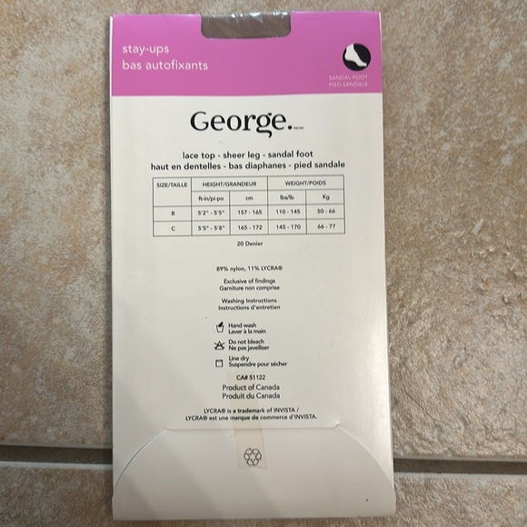 George nude lace top - sheer leg - sandal foot - Picture 2 of 4